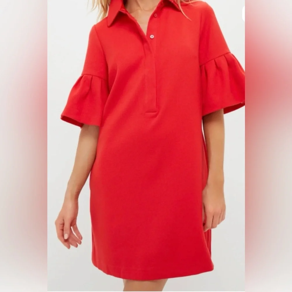 Tuckernuck Red Crepe Massey Dress, NWT, Size S - Picture 1 of 3